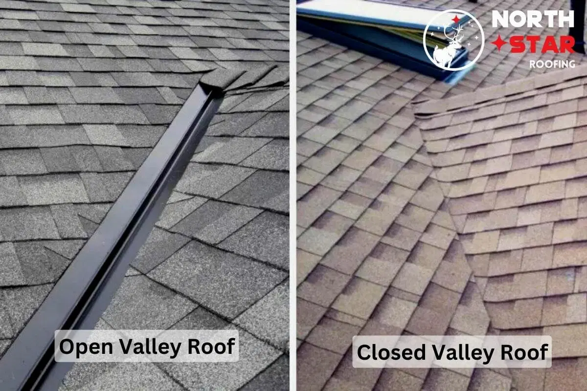 Roof valleys and water drainage